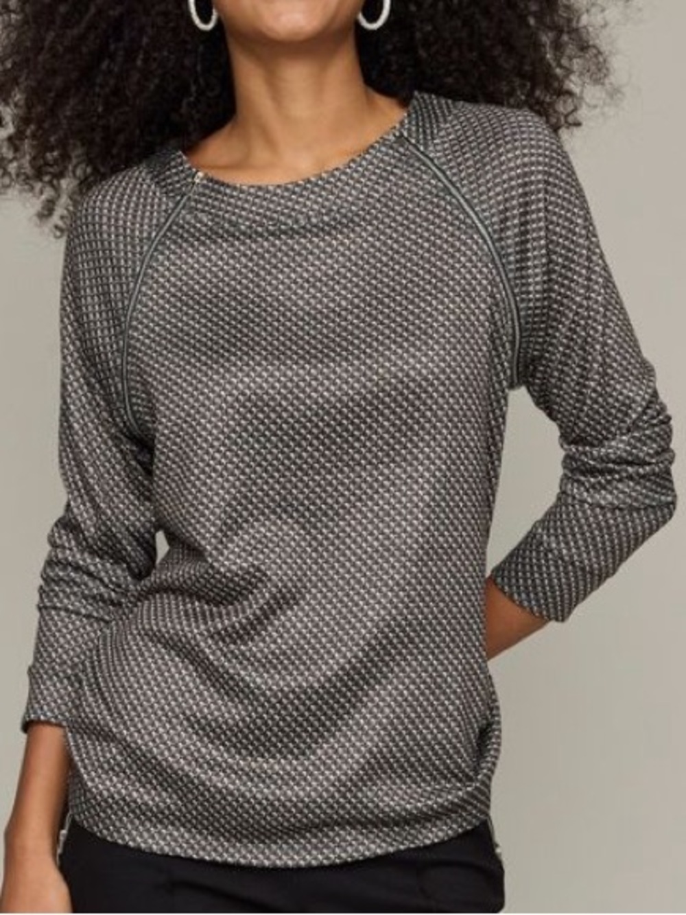 Studio 1886 Double Zipper Top